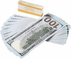 $100 Dollar Bills Prop Motion Picture Money $10,000 Dollars Total FAKE USA SHIP