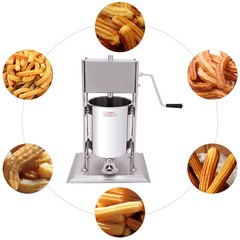 For Commercial Manual Spanish Churro Machine 10L Vertical Churrera Churros Maker