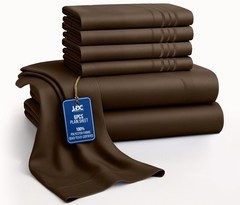 Bed Sheet Set 6 Piece Bedding Comfort Microfiber Deep Pocket 1800 Series Sheets