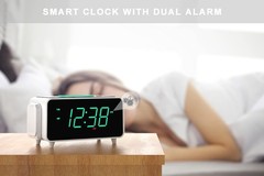 Smartset Dual Alarm Clock – Ultra Fast 15W Wireless Charging