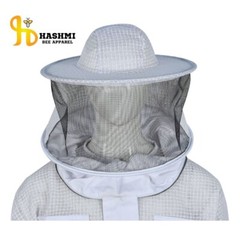 Ventilated Bee Jacket Sting Proof Jacket 3 Layers Ultra Breeze Round Veil Hat
