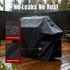 Grill Cover for Outdoor Grill, Fits Weber Genesis 300 & Genesis II 300 Series Ga