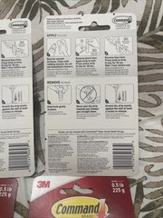 (Lot of 4) Command Mini Hooks Holds 0.5 Lb – #17006CLR-6 Hooks 8 Strips Ea. Pack