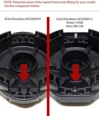 Genuine OEM Echo X472000070 Speed Feed 400 Trimmer Head Cap – 5 PACK