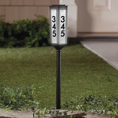 NEW! Solar Powered Address Stake – Wireless LED Light House Number -Customizable