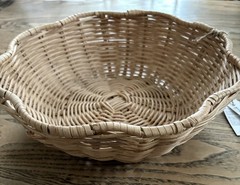New IKEA SMORFISK Bread Basket Rattan 27×8 cm (11×3 “) 106.121.13