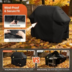 FOR Weber 7106 Grill Cover 52 x 42.8 Inch For Spirit 220 and 300 Series, Black