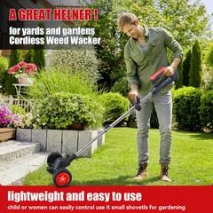 20000mAh Electric Cordless Grass String Trimmer Lawn Edger Weed Wacker Cutter