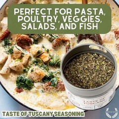 Taste of Tuscany Seasoning | Salt Free | Gourmet Spice Blend | Non GMO, All N…
