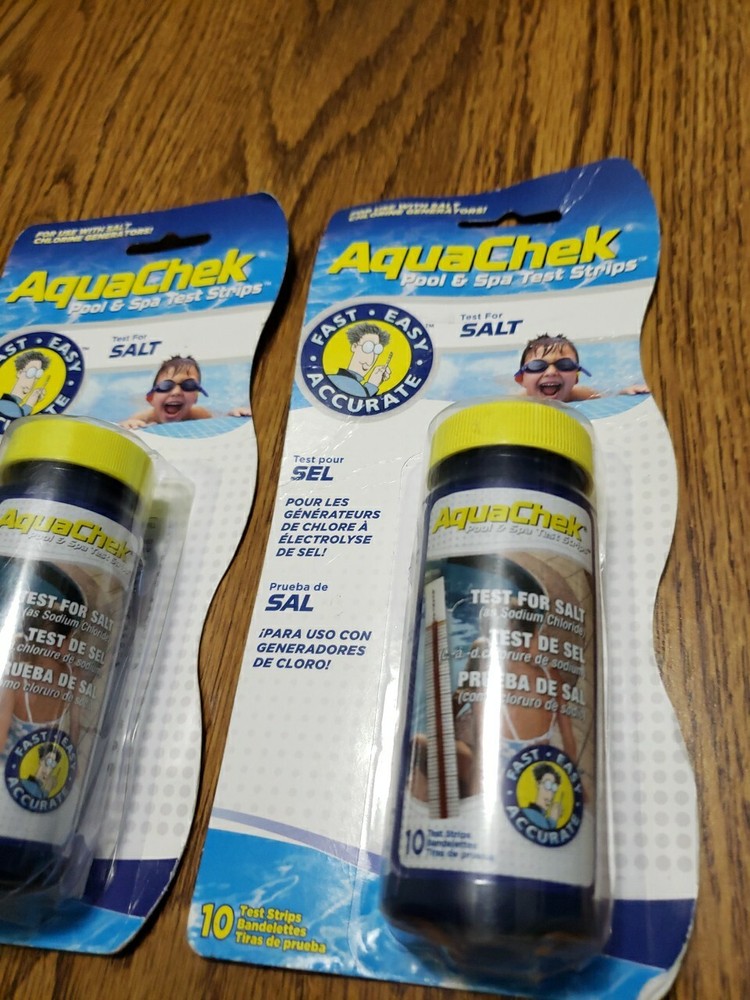 Lot Of 2 AquaChek 561141A Salt Test Strips Spa & Swimming Pool EXP. 3/2024 New