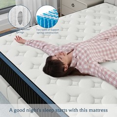10″12″14″ Memory Foam Spring Hybrid Mattress in A Box Twin Full Queen King Size