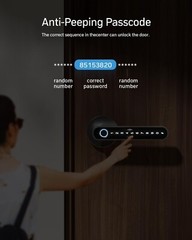 TMEZON Smart Door Lock Fingerprint, Keyless Entry Door Lock with Handle APP