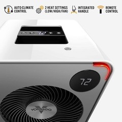 Vornado VMHi500 1500W White Electric Fan Space Heater Auto Climate Control