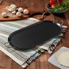15.75"X 7.75" Oval Comal Gas & Induction Compatible, Hand Wash