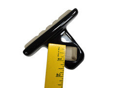 Black Ceramic Towel Bar Rod Rack Post Holder Brackets Tile In Mid Century Modern