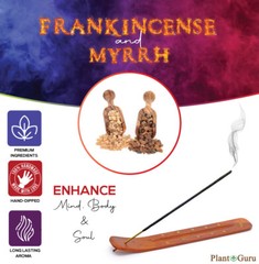 FRANKINCENSE AND MYRRH Incense Sticks 11″ Bulk Pack Wholesale Dipped Lot