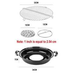 Grill Pan with Revolving BBQ Plate disc Asador Griddle Pan for Gas Stove Top