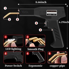 Plastic Welder Kit Soldering Hot Stapler Bumper Repairs Welding Gun 800 Staples