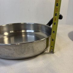 Farberware Stainless Steel Aluminum Clad 10” Frying Sauté Pan Skillet With Lid