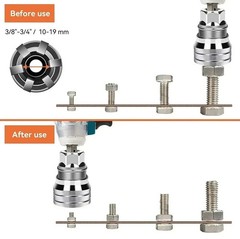 10–19mm Universal Socket Tool Adjustable Multifunction Wrench Adapter Kit