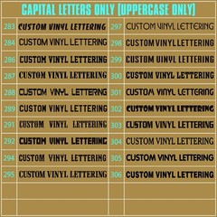 Personalized Decal Customized Sticker Vinyl Lettering Numbers Name Business