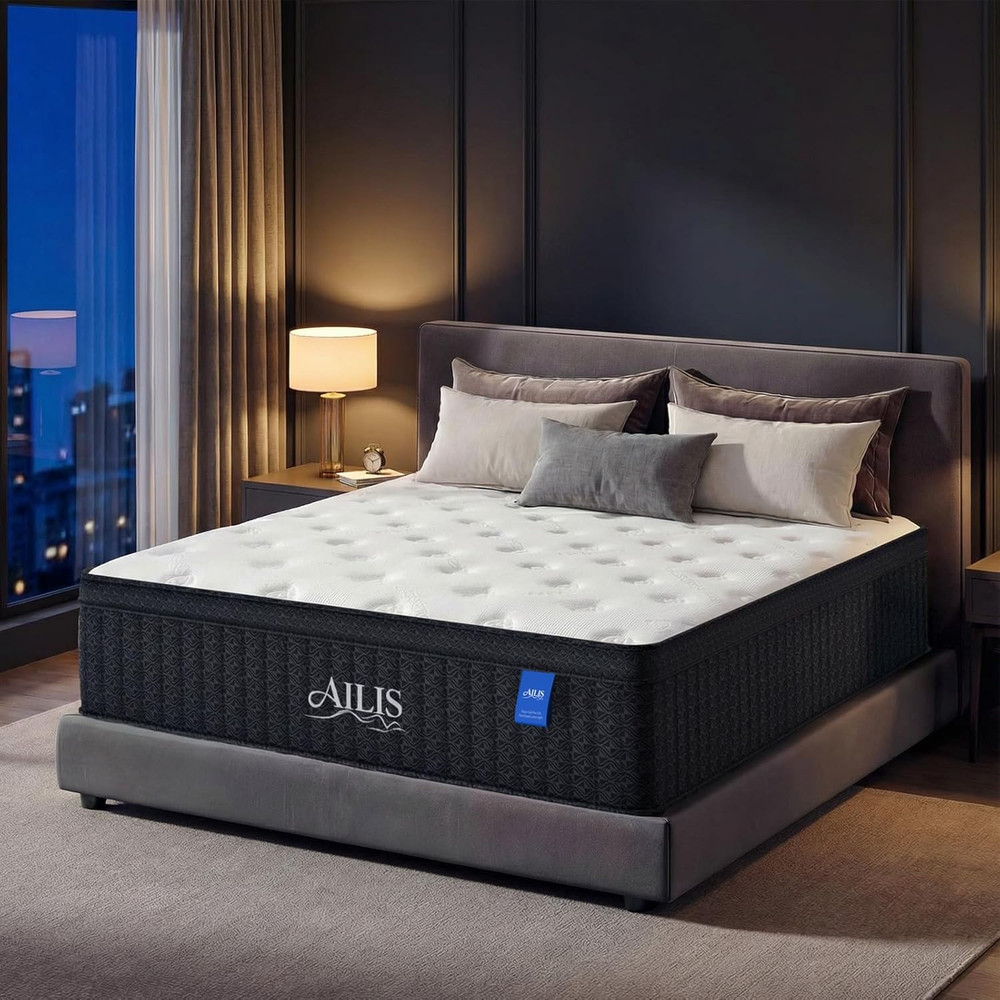 12″ King Size Hybrid Mattress in a Box – Medium Firm, Cool & Supportive Sleep