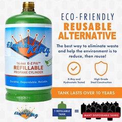4-Pack 1lb Refillable Camping Propane Tank Cylinder 16.4 oz Bottle Ships Empty