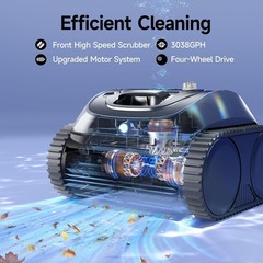 WYBOT C1 Pool Cleaner Wall Climb Cordless Robotic Pool Robot In-Ground Pools B