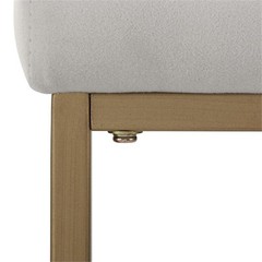Crosley Harlowe 24.25″ Velvet Counter Stool in Gray and Gold (Set of 2)