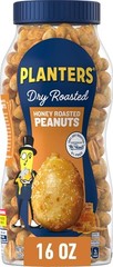 Deliciously Crunchy Honey Roasted Peanuts – 16oz Jar for Anytime Snacking
