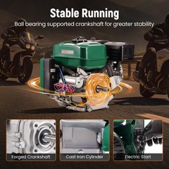 Electric Start Gas Engine Motor 212cc 4-Stroke 7HP Horizontal Lawn Mowers