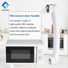 Durable WB15X10278 Microwave Door Handle Support in Classic White – Fits GE