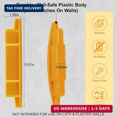 2-Pack Magnetic Stud Finder – No Batteries Required, Powerful Magnet Locates Scr