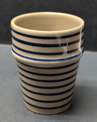 Anthropologie Moroccan Beldi Ceramic Stripe Cup 3.25″