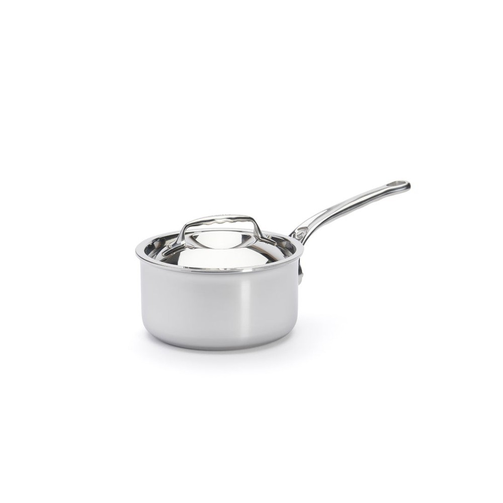 De Buyer Affinity 5-ply Stainless Steel Saucepan with Lid – 1.8 QT (Brand New)