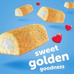 Hostess Twinkies Snack Cakes, Golden Sponge Cake with Crème Filling, 21.73 oz Bo