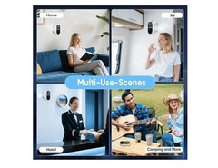 5-in-1 Carbon Monoxide Detectors Natural Gas Leak Detector 3 Pack New