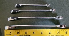 Craftsman GK Ratcheting Reversible Offset Combo Wrench Incomplete Set 4pc USA