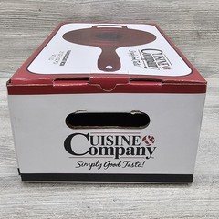 Cuisine & Company 2.5 Qt Enameled Cast Iron Saucepan Red Lid Gas Electric Stove