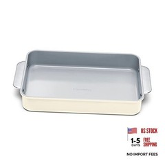 Caraway Non-Stick Ceramic 9”x13” – Naturally Slick Ceramic Rectangle Pan Cream