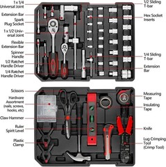 799pcs Tool Set Home Repair Tool kit with Trolley Case Mechanic Wrenches Socket