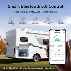 Refurbished LiTime 12V 320Ah mini Self Heating Bluetooth Lithium Battery For RV