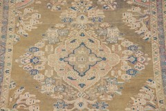 Vintage Traditional Rug 4×6 Hand-knotted Wool Geometric Carpet for Any Room