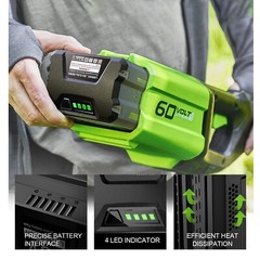 5 Ah / 9 Ah Upgraded Lithium Battery For Greenworks 60 V LB60A00 LB60A02 LB60A03