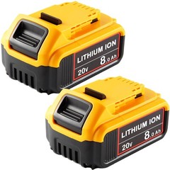 2Pack 8.0AH For Dewalt 20V 20Volt Max XR Lithium Battery DCB206-2 DCB205 DCB200