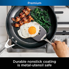 Neverstick Premium 10-Piece Nonstick Cookware Set, Oven Safe, Slate Grey