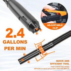 2Pack Portable Transfer Pump Battery Operated Electric Pump Gas Transfer 2.4 GPM