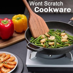 Wooden Spoons for Cooking Non-Stick Kitchen Pan Toolset 5 PCS Set,Natural Kitche