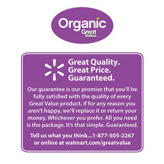 Great Value Organic Raw Whole Cashews, 14 oz Free Shipping