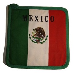 Country of Mexico Mexican Green White Red BBQ Barbeque Apron Cook Set